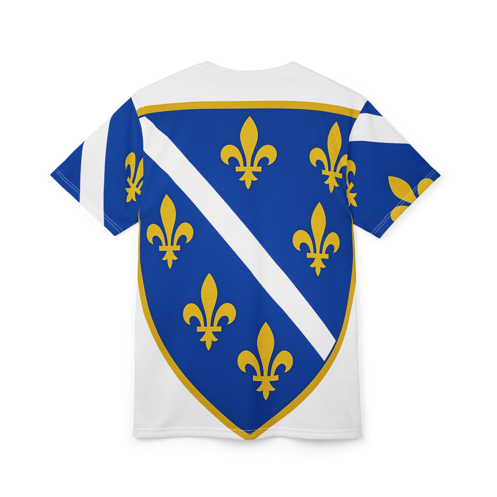 Bosnian Golden Lily Shield – Medieval Fleur-de-Lis Emblem