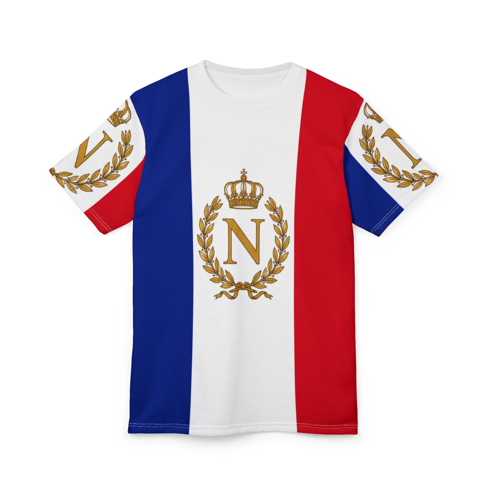France Imperial Flag | Napoleon Edition  — French Tricolor Crowned Monogram Shirt