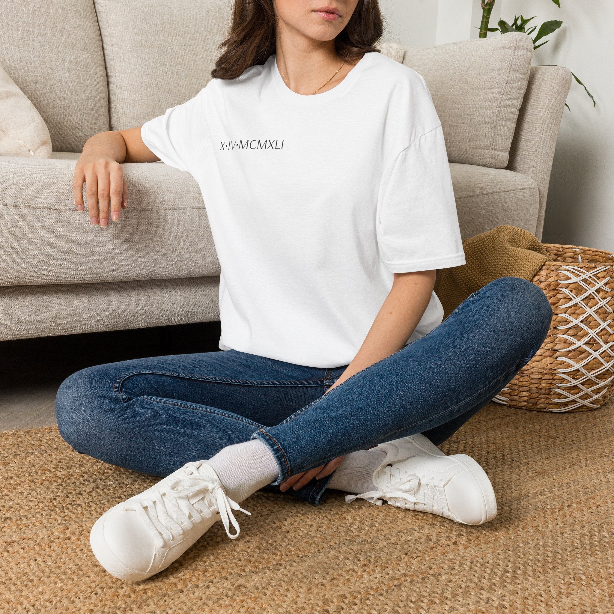 Roman Numeral Minimalist T-Shirt — X·IV·MCMXLI