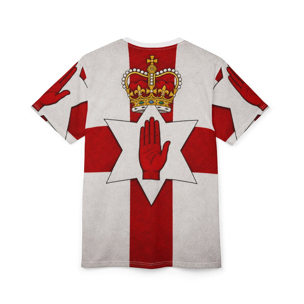 Northern Ireland – The Ulster Banner— Red Hand of Ulster Crest All-Over Print Tee