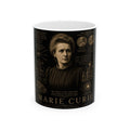 Marie Curie Commemorative Ceramic Mug — Inspirational Scientist Quote Coffee Cup (11oz/15oz)