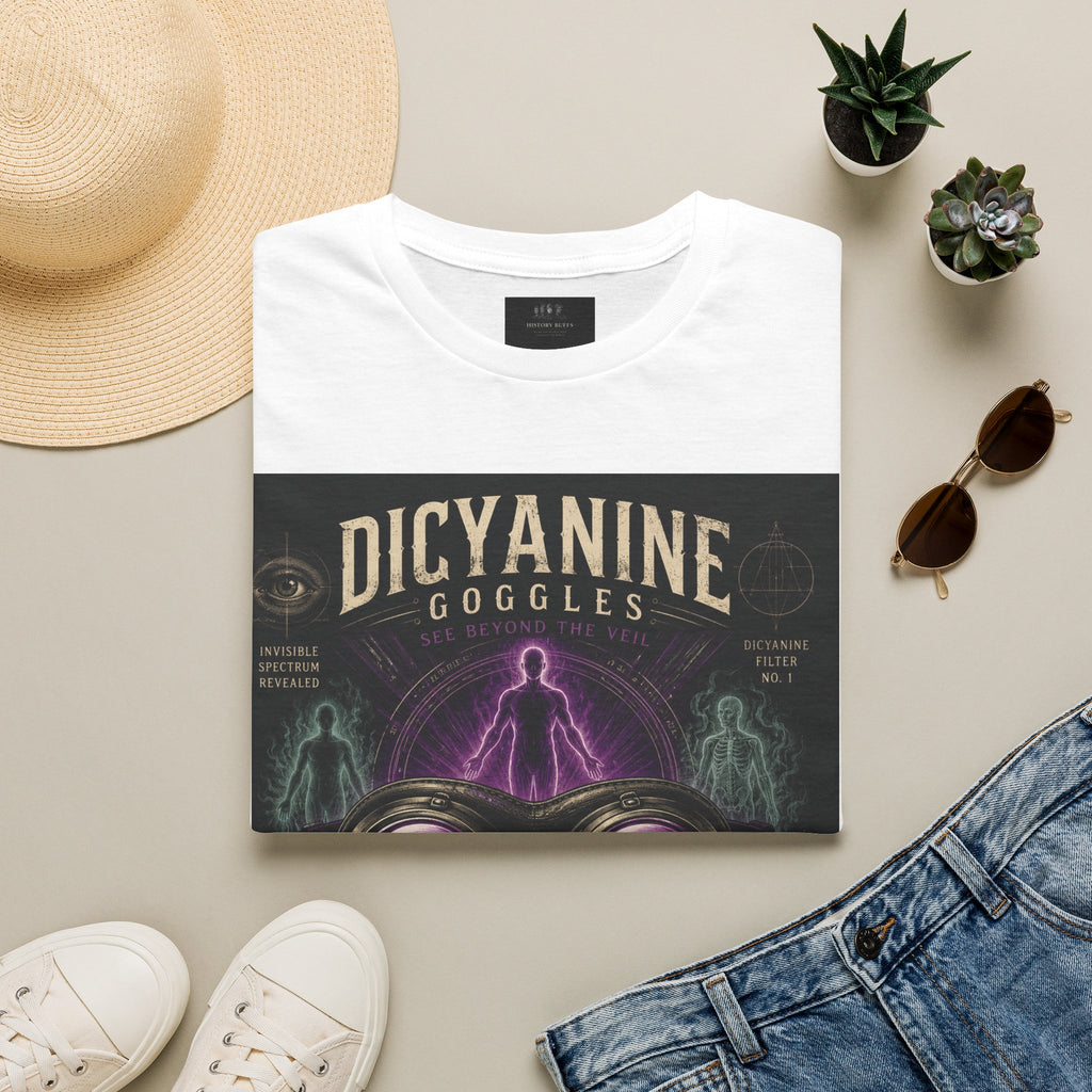 Dicyanin Goggles – See Beyond the Veil | Forbidden History T-Shirt