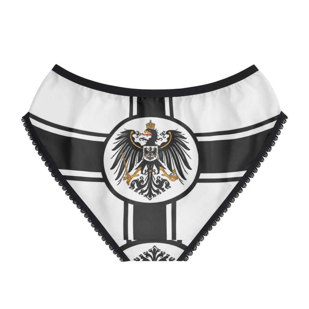 Imperial Eagle Women's Briefs — Vintage Black White Crest Underwear