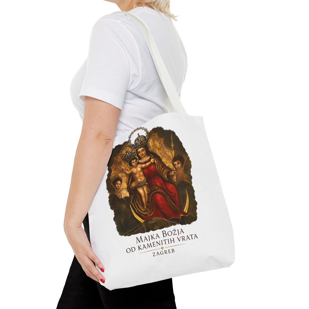 Madonna and Child Tote Bag — 'Majka Božja od Kamenitih Vrata' Zagreb Religious Art Tote