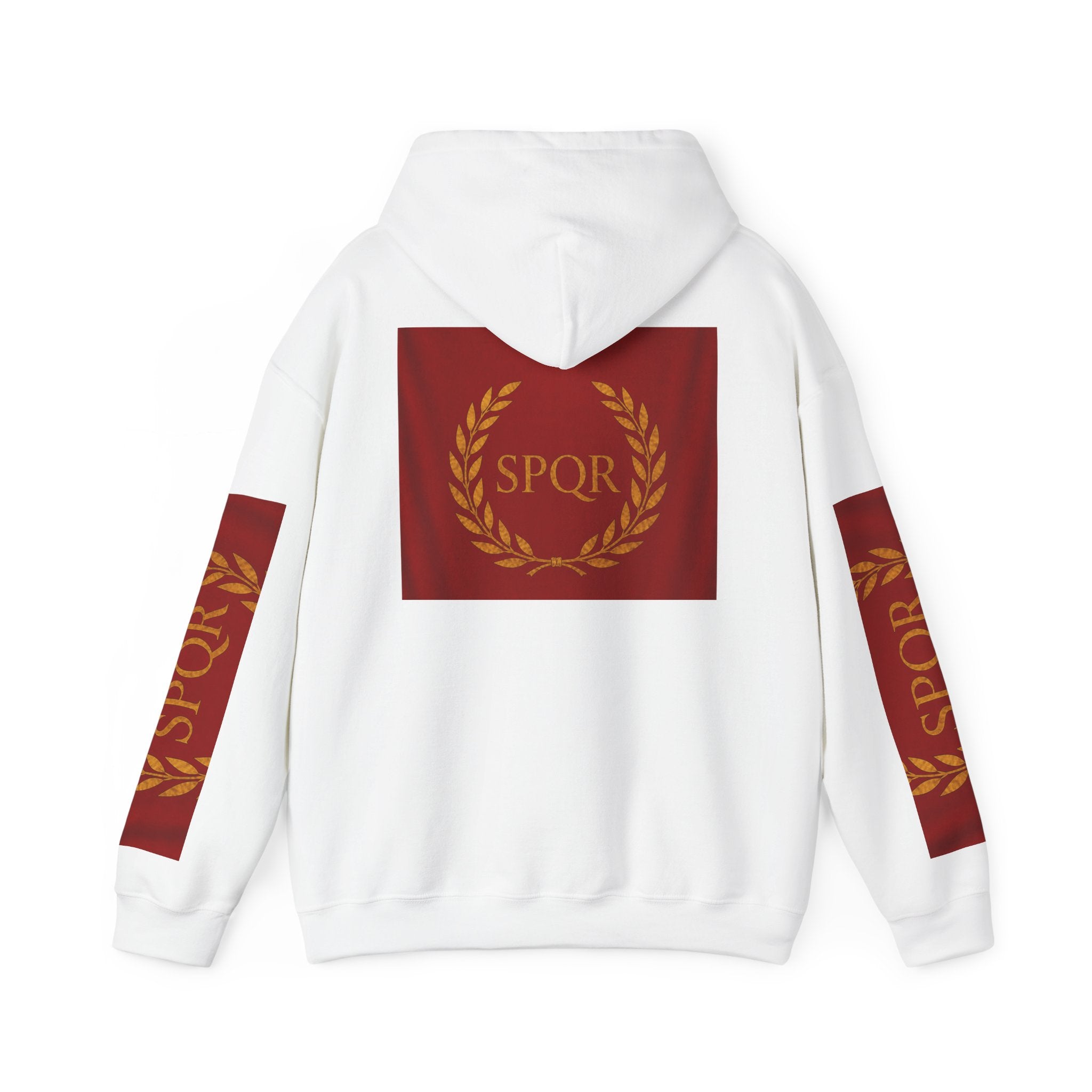 SPQR Roman Laurel Hoodie — Classic Ancient Rome Emblem Pullover