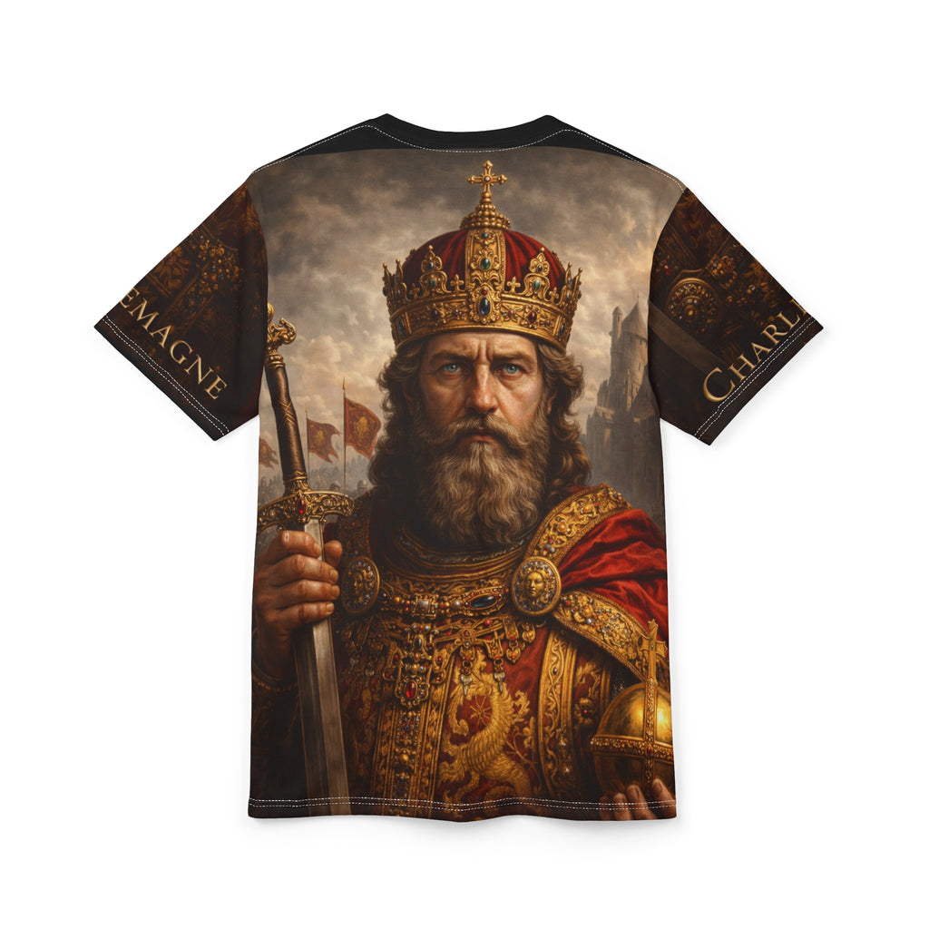 Charlemagne Emperor of the Franks— Medieval Royalty All-Over Print Shirt