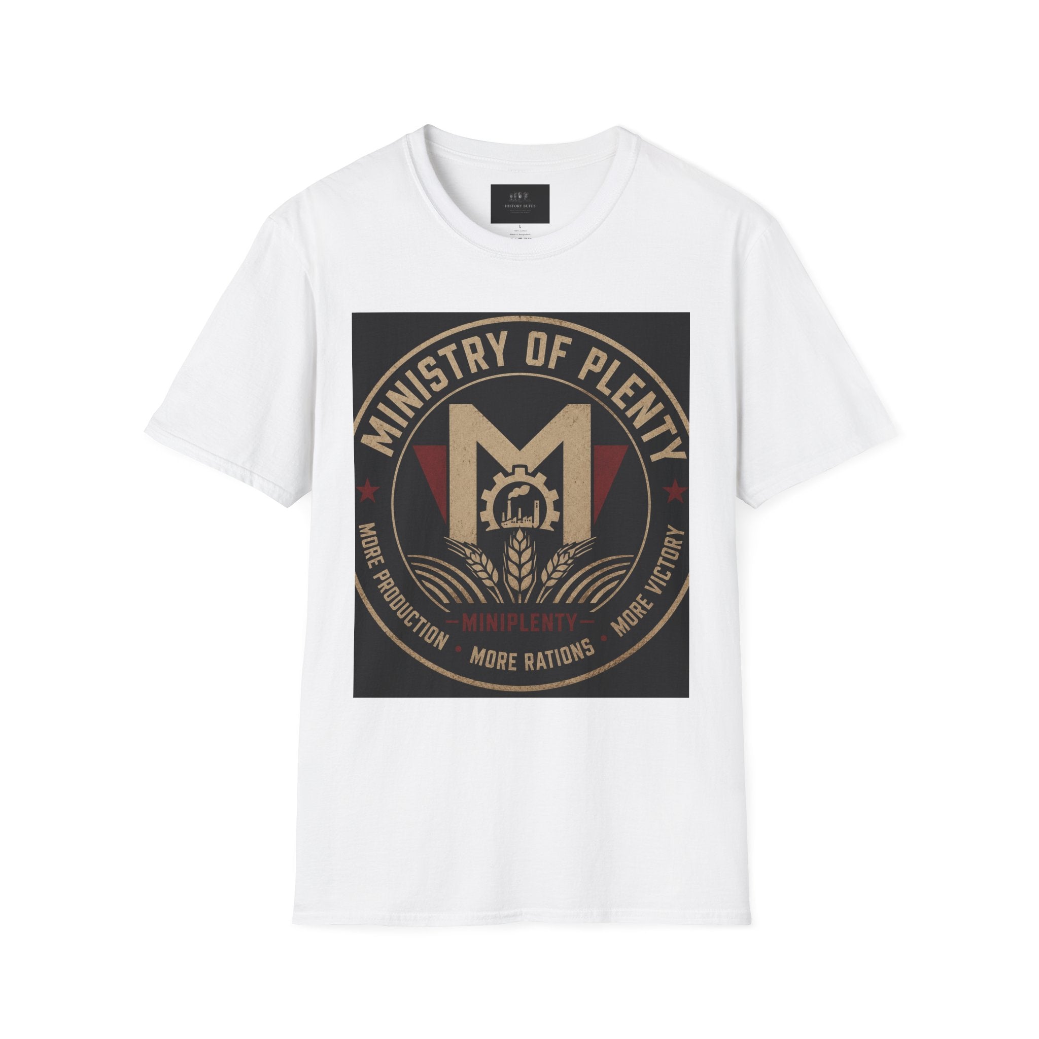 Ministry of Plenty T-Shirt | Miniplenty Emblem | Inspired by George Orwell’s 1984 | Dystopian Literary Apparel