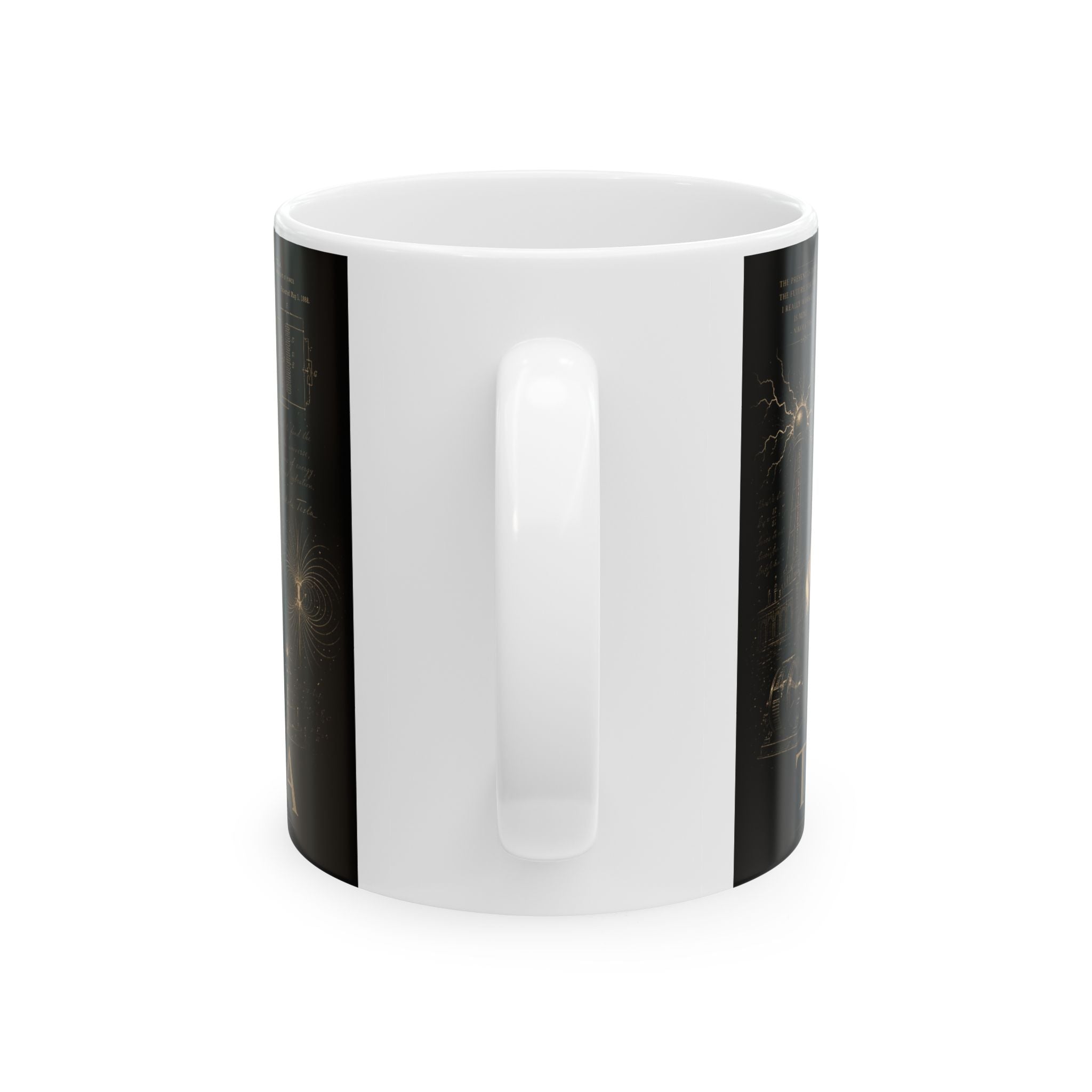Nikola Tesla Portrait Ceramic Mug – Vintage Inventor Design (11oz & 15oz)
