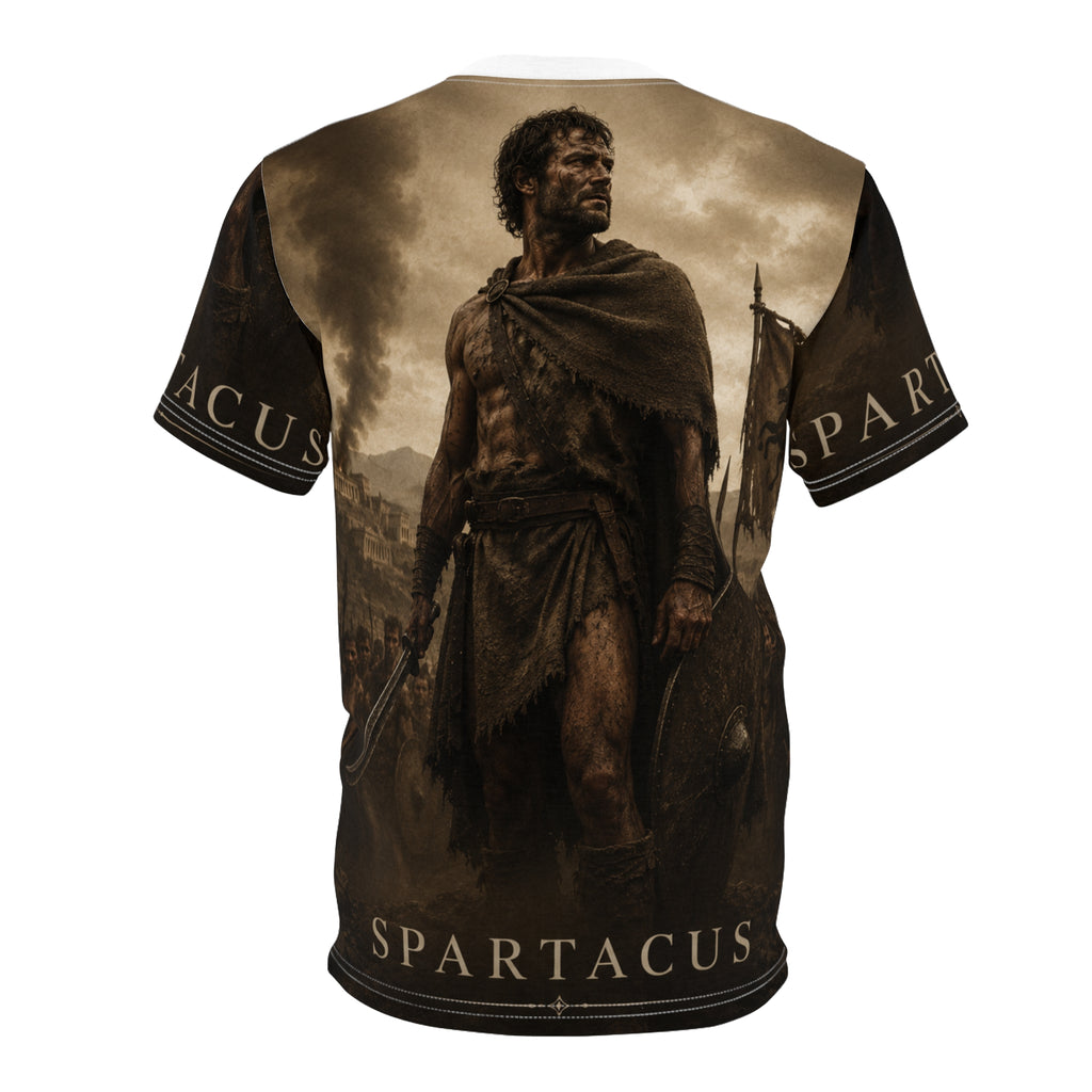 Spartacus Warrior All-Over Print Tee — Epic Historical Gladiator Design